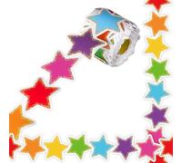 68.9 Ft Confetti Star Bulletin Board Borders Colorful Star Bulletin Board Decorations Roll Stars Die Cut Border Trim Classroom Bulletin Borders for School Classroom Office Chalkboard Wall Home Decor