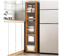 68.9" Tall Kitchen Pantry Cabinet with Adjustable Shelves & Microwave Stand Modern Storage Hutch for Dining Room & Living Room 127×30cm/50×11.8in