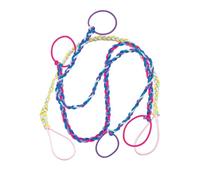 68 cm Soft Hair Ties for Women - 3 Pack Tangle Free Ponytail Holders, 2.5mm Thick Elastic ties Gentle on Hair, No Breakage Bands for Surfing, Running, Exercise & Daily Use - Multicolor