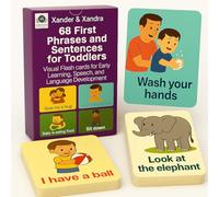68 First Phrases and Sentences for Toddlers - Recyclable, Durable, Waterproof & Double-Sided Visual Flashcards for Early Learning, Speech & Language Development