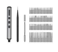 68 in 1 Electric Screwdriver Adjustable 3.7V USB C Rechargeable Removable Replaceable Power Tool with LED Light Screwdriver Bit