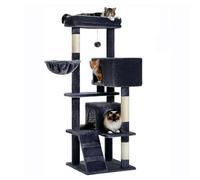 68 Inches Multi-Level Large Cat Tree for Large Kitties, Big Cat Tower with Condo, Cozy Plush ?Pussycat Perches, Sisal Scratching Posts and Hammocks, Activity Center,B (A)