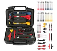 68 PCS Automotive Circuit Test Lead Kit,Multimeter Test Leads Set,Electrical Breakout Leads Automotive Kit with Terminals,Alligator Clip,Acicular Probe,Banana Plug Adapters,Volt Meter Lead