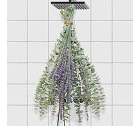 68 PCS Dried Eucalyptus Stems & Lavender Flowers Bundle for Shower,17'' Natural Real Live Eucalyptus Leaves & Aromatic Lavender Shower Plant,Gift for Mother, Home Decoration,Fragrance