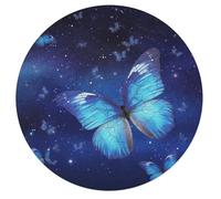 68 PCS Jigsaw Puzzle for Adults Personalized Picture Puzzle Blue Starry Butterfly Customized Wooden Puzzle for Family, Birthday, Wedding, Game Nights Gifts Animal Alien Shape Puzzle
