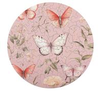 68 PCS Jigsaw Puzzle for Adults Personalized Picture Puzzle Butterflies and Plants Customized Wooden Puzzle for Family, Birthday, Wedding, Game Nights Gifts Animal Alien Shape Puzzle