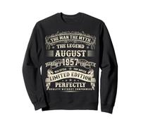 68 Year old Bday Gifts For Men August 1957 68th Birthday Sweatshirt