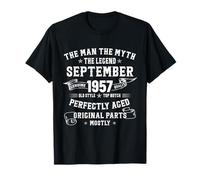 68 Year Old Birthday Gifts For Men September 1957 68th Bday T-Shirt