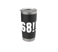 68 Years Birthday Anniversary Party Retro 68th Celebration Stainless Steel Insulated Tumbler