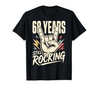 68 Years Still Rocking 68th Birthday Funny 68 Rocker Biker T-Shirt