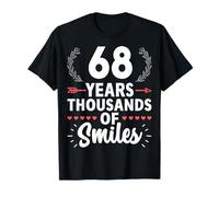 68 Years Thousands of Smiles 68th Anniversary Married Couple T-Shirt
