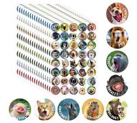 680 PCS Funny Incentive Stickers - 40 Vibrant Designs Motivational Positive Animals Reward for Teacher Classroom - Encourage Kids to Do Chores, Go to The Toilet (17 Sheets)
