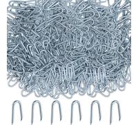 680 Pcs U Nails for Fencing Staples, Galvanised U Shaped Nails, Wire Fence Nailss, Garden Staples for Wire Mesh Fencing Pins Fasteners