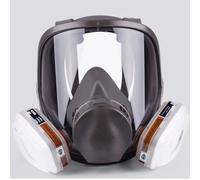 6800 Full Face 15 IN 1 Gas Mask Chemical Vapor Paint Spray Respirator 95% Filter Hinsinc Grey One Size