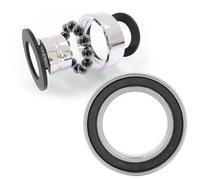 6802-2RS Deep Groove Ball Bearings 10 Pack 15mm x 24mm x 5mm Rubber Sealed Metal Bearings for High Performance and Long-lasting Durability