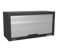 680mm Modular Wall Cabinet - Easy Access Tambour Style Front - Aluminium Handles