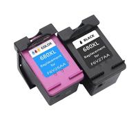680XL Ink Cartridge Compatible Replacement Compatible With HP680 Compatible With Deskjet 2135 2136 2138 3635 3636 3835 4535 4536 4538 4675(1SET 2PCS)