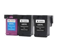 680XL Ink Cartridge Compatible Replacement Compatible With HP680 Compatible With Deskjet 2135 2136 2138 3635 3636 3835 4535 4536 4538 4675(2PC BLACK 1PC COLOR)