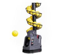 681PBH Pickleball Machine with Auto Swing, 3 Angles & 4 Speeds Adjustable, Portable Pickleball Launcher for Indoors & Outdoors Practice, Powered by Power Bank/Batteries/AC Power, for Beginners