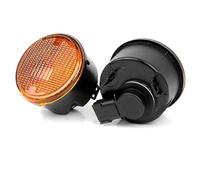 68200291AA 68200290AA Front Grill Turn Signal Light For Jeep For Wrangler 2014 2015 2016 2017 Side Marker Indicator Light Amber Lens Car Turn Signal Light(2pcs Left Right)