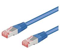 68269 patch cord S/FTP 6 line Cu LSZH blue 3 meter 28AWG Goobay