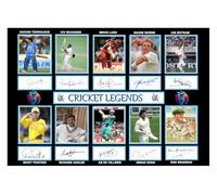 (684) Cricket Legends x10 Signed A4 Photograph (21 X 297 CM) Art Work Wall Art Display (REPRINT) #####