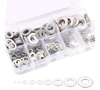 684 PCS Stainless Steel Flat Washers for Screws - Assorted Sizes, Durable and Rust-Resistant, Perfect for Home, Office, and Industrial Use