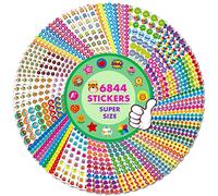 6844 PCS Incentive Stickers, 64 Sheets Round Stickers, Animals Donuts Cupcakes Stars Hearts Motivational Teacher Classroom Reward Gifts Encourage Kids to Do Chores Go to The Toilet