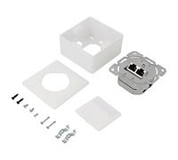 68572 wall socket white IEEE 802.3at cat: 6a RJ45 socket x2 8p8c GOOBAY