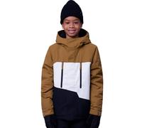 686 Boys Geo Insulated Jkt - Children - White / Black / Brown - size S- model 2024 S