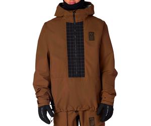 686 - Half-zip waterproof breathable jacket - M Ghost 2.5L Anorak Dark Earth Ripstop for Men - Size L - Brown Brown L