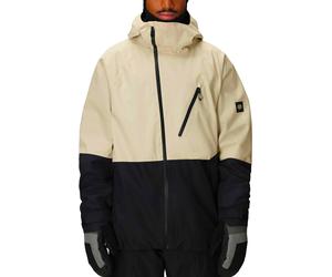686 - Insulated, waterproof and breathable ski/snow jacket - M Hydra Thermagraph Jacket Limestone Colorblock for Men - Size M - Beige Beige M