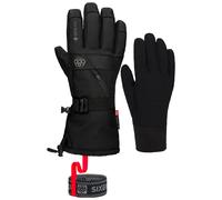 686 - Waterproof and breathable 3-in-1 Ski gloves in GORE-TEX - M Gore Smarty 3In1 Gauntlet Glove Black for Men in Wool - Size S Black S