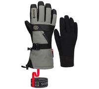 686 - Waterproof and breathable 3-in-1 Ski gloves in GORE-TEX - M Gore Smarty 3In1 Gauntlet Glove Charcoal for Men in Wool - Size L - Grey Grey L