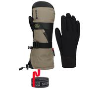 686 - Waterproof and breathable 3-in-1 ski mittens in GORE-TEX - M Gore-Tex Smarty 3In1 Gauntlet Mitt Sage for Men in Wool - Size S - Beige Beige S