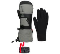 686 - Waterproof and breathable 3-in-1 ski mittens in GORE-TEX - M Gore-Tex Smarty Gauntlet Mitt Charcoal for Men in Wool - Size M - Grey Grey M