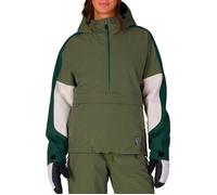 686 - Waterproof breathable ski/snow jacket - W Outline Shell Anorak Fatigue Green Colorblock for Women - Size M Green M