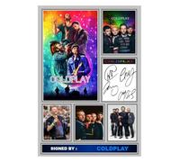 (687) Coldplay Music Legends Signed A4 Photograph (21 X 297 CM) Art Work Wall Art Display Great Gift Idea (REPRINT) #####