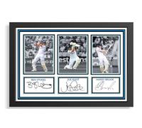 (688) Cricket Legends Ben Stokes Joe Root Harry Brook Signed Framed Autograph Signature A4 (21 X 297 CM) Art Work Wall Art Display (REPRINT) #####