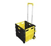 Folding Trolley Cart 25kg Storage DIY Wheel Garden Shop Tool Rolling Box Rolson