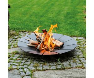 68cm Chic Steel Sunny Fire Pit Wood Burner BBQ Outdoor Garden Primrose Round