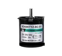 68KTYZ Permanent Magnet Synchronous electronic starter Speed Reducer Engine AC 220V 28W Miniature Deceleration electronic starter RUAJOGYNVM(5rpm)