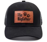 68LDROOTER The Dogfather Trucker Hat for Men, Best Dog Dad Gifts, Adjustable Mesh Back Baseball Cap, Idea, The Dog Father, One size