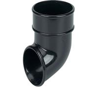 (68mm Shoe) in The Floplast (Black) Hi-Cap Guttering Range Gutter:115mm DOWNPIPE: 68 mm