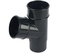 (68mm Y Branch 67.5 Degree) in The Floplast (Black) Hi-Cap Guttering Range Gutter:115mm DOWNPIPE: 68mm Select Individual Components as Required