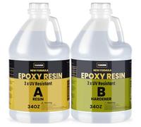 68OZ 3×UV Resistant Resin Kit,No Bubble & Crystal Clear Epoxy Resin for Coating, Casting, Table Top,DIY, Bar Top, River Tables, Resin Art, Wood with High Gloss Finish
