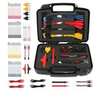68PCS Multimeter Test Leads Kit, Multimeter Test Leads with detachable Wire Piercing Probes & 32A/1000V Alligator Clips,Silicone Insulated Test Cables for Automotive Electrical System Testing