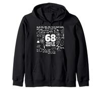 68th Birthday 68 Years Old Funny Chemistry Nerd Humor Geek Zip Hoodie