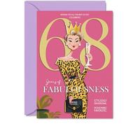 68th Birthday Cards for Women, Years Of Fabulousness