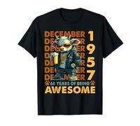 68th Birthday Cow Legends December 1957 68 Years Old Mens T-Shirt